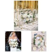 White Roses Artificial Flowers