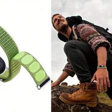 适用于小米手环10/9/8的尼龙运动表带，柔软可调节透气，男女通用，智能手表表带替换装 - Mi Band 10/9/8 - 查看 4