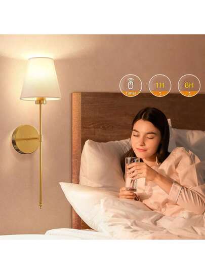 1/ Rechargeable Wand Lights Remote(Includes RGB Verlichting Bulb) Bedside Lamp, Ceiling Light, Fairy Lights, ative Lamps, Night Light– 15 Dimmable Sconces Bedroom, Living Room, Hallway, Bathroom, Kitchen, Closet Lighting, ations Home Ceilin(1800mAh) view 10