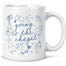 Going To The Chapel Bride Mug 11 Oz, Bride Gifts For Women, Bridal Shower Gifts Coffee Cups Ceramic, Future Mrs Gift Ceramic Mug For Coffee Tea Hot Cocoa Home Office Work - 圖片色 - 查看 1