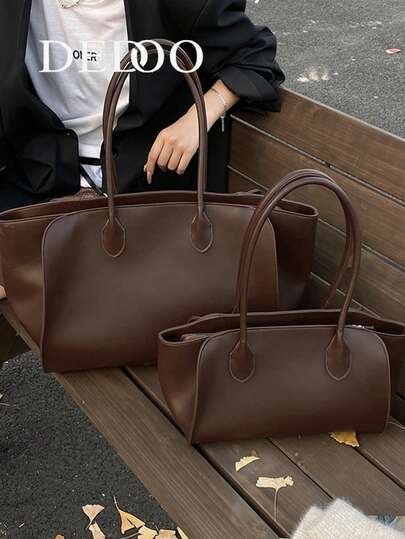 Dedoo This Stylish Retro-Style, Large-Capacity Shoulder Tote Bag Is A New 2025 Model In Various Sizes, Suitable For Outings, Travel, Shopping, Commuting, Gift-Giving, Parties, And Many Other Occasions.