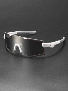 1PC Men Classic Oversized Plastic Frame One-Piece Fashion Sports Glasses Protect Eyes For Outdoor Cycling Daily Life Accessories - Multicolor - View 13