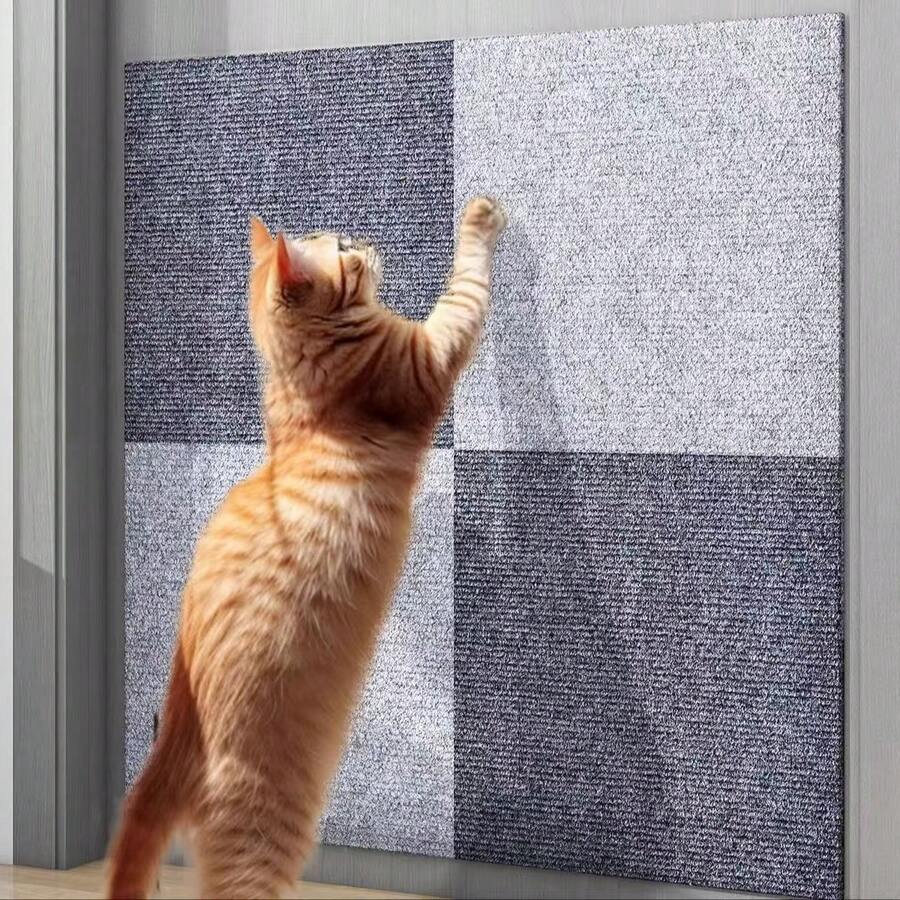 10/20片装自粘地毯砖，方形地毯地砖，尺寸12英寸 x 12英寸（30厘米 x 30厘米），柔软衬垫地毯砖，自粘式 - 彩色 - 查看 1