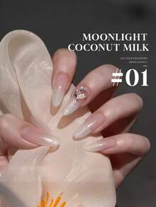 Sơn móng tay Miss Comoy 15ml ánh trăng lấp lánh vị sữa dừa, sơn gel móng tay nhũ mịn ánh mắt mèo mới năm 2025, gel thường dùng trong salon làm móng. - Nhiều màu - Xem 4