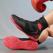 Men's Wrestling Shoes With Lightweight,Sdtdid Boxing Shoes Made Of Micro Suede For Gym,Powerlifting,Bodybuilding,Training Etc. - Black - View 5