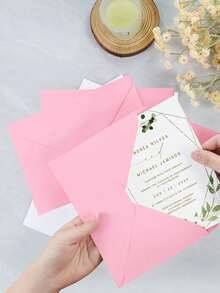 10pcs Envelope, Vintage Envelope, 18.5x13.5cm (7.28x5.31in) Blank Paper Small Object Storage, V-Shaped Seal, Suitable For Marriage Proposals, Birthdays, Graduates, Greeting Cards, Invitations - Suitable For All Kinds Of Festivals, Multiple Colors