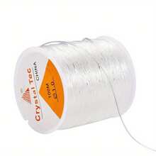 60m/Roll, 0.5/0.6/0.7/0.8/1mm Black High-Elasticity Thread Transparent Style, DIY Beaded Material Jewelry Accessories