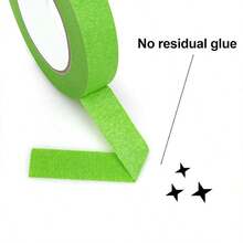 Green Painter Tape: 1 Rolls Of Masking Tape With Adhesive Backing, Ideal For Home, Office, School, DIY Art, Crafts, And Labels - Green - View 3