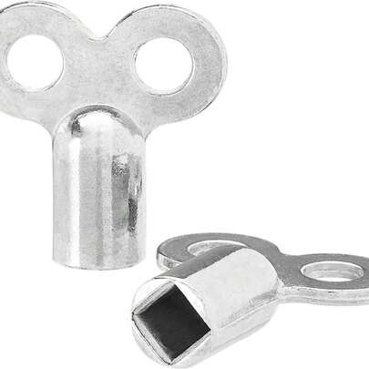 2 piezas/5 piezas/10 piezas Llave de ventilación de radiador, material de aleación duradera, adecuada para diversas válvulas de calefacción y ventilación, cumple con el estándar de conexión de rosca de la UE, llave de ventilación de alta calidad de aleación de zinc