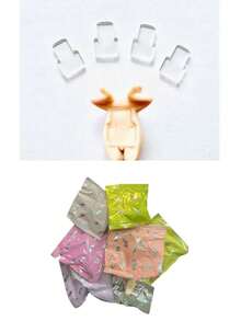 10pcs Transparent Double-Sided Adhesive Tapes, Suitable For Figurine Accessories Replacement. Buy 2 Pcs Of The Tapes And Get A Surprise Blind Bag With Great Value. The Tapes Are Thick, Adhesive, And Leave No Trace When Applied Or Removed, Making Them A Household Essential.