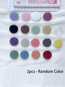 1/2/3/4 قطع مسكة هاتف محمول قابضة من الراتنج متعددة الألوان موحد اللون، حامل هاتف خلوي شفاف جميل، ملحق هاتف قابل للطي والتمدد، قاعدة شفافة متوافقة مع أجهزة وAndroid، هدية لعيد الميلاد والعائلة والأصدقاء مسكة هاتف دافعة-سحبية، إكسسوارات الهاتف - متعدد الألوان - مشاهدة 12