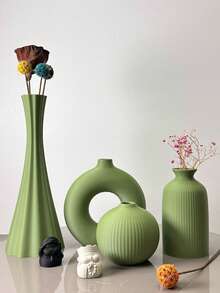 Jarrón de estilo bohemio, adecuado para flores secas y arreglos florales, ideal para la decoración del hogar, la exhibición del pasillo, la decoración del escritorio de la oficina y la decoración del gabinete, lo que lo convierte en un regalo perfecto para las vacaciones. - Multicolor - Ver 21