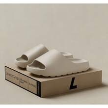 Ip-Resistant EVA Ippers For Men And Women; Summer Home Ippers For Couples; Anti-Ip Wholesale Breathable Thick-Soled  For The Bathroom Shower - 淡黃色 - 查看 3
