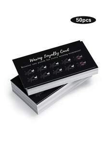 50pcs Hair Removal Care Loyalty Cards - Hair Removal Salon Customer Reward & Discount Cards For Leg, Arm & Underarm Hair Removal - Multicolor - View 8