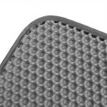 Alfombra para arena de gato de doble capa con material EVA - Control de olores, antideslizante, diseño fácil de limpiar para gatos de interior, duradera y cómoda para el manejo de desechos de mascotas, alfombra para caja de arena, accesorio moderno para mascotas, material fácil de limpiar