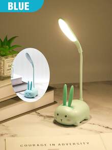 USB Rechargeable Eye-Caring Desk Lamp, Cute Cat LED Study Reading Light, Foldable, Dimmable Bedside Lamp For Bedroom, Student Dorm