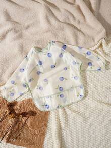 1 Stück wasserdichter Lätzchen, Fütter-Lätzchen Schürze für Säuglinge und Kleinkinder, große Tasche Essens-Kittel 6-36 Monate, Polyester Überzieher Schürze zum Füttern, Malen