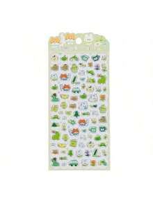 3D Kristall Aufkleber Wolkenkaninchen, holografischer Apfel, Teddybär, Süßigkeiten Dekorationsaufkleber, Lern-Belohnungsaufkleber für Kinder