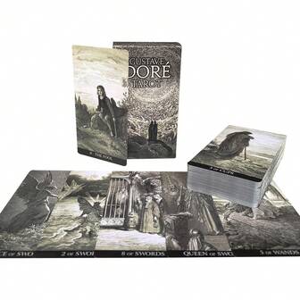 Gustave Dore Tarot Oracle Card Game, Party Games &amp; Activities, New Tabletop Game Cards With Booklet