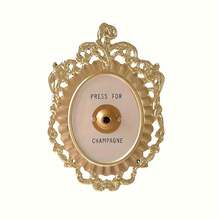 Best Seller 1pc Vintage Doorbell With Dual Sound System - Ringing & Squealing, Elegant Metal Frame Wall Decor For Home, Bathroom, Bedroom - Battery-Powered (AAA Not Included), Bathroom Decor, Classic Design, Decorative Metalwork