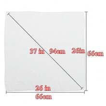 Lastclream Chiffon Square Neck Scarves For Women Handkerchief Retro Satin Ribbon Scarf For Hair Wrapping 23.6inch 26inch,26inchChiffon-White - 26吋雪紡-白色 - 查看 5