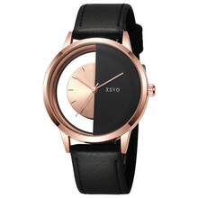 2pcs/Set Niche Designer Couple Watches With Dual-Tone Black And White Dials, Minimalist Black Leather Straps – Versatile For Daily Wear, Gifts, Anniversaries, Or Halloween Presents (No Gift Box Included). - Black - View 5