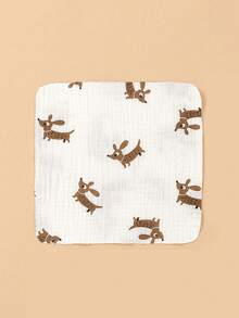 Set de 5 baberos y paños de eructo para bebé, paños multiusos para alimentación, de colores aleatorios