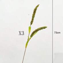 1/2/3 件装人造绿色植物枝条，73 厘米仿真麦穗，适用于墙面、客厅、卧室、婚礼、派对装饰、桌面摆设。家居、桌面、厨房、婚礼、餐桌、中心装饰、办公室、花园、户外、房屋、庭院装饰，适合春、夏、秋、冬四季。 - 綠色 - 查看 7