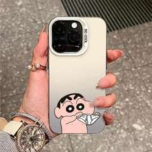 Cute Crayon Shin-Chan Phone Case Compatible With Samsung Galaxy S25 S24 S23 S22 S21 Ultra Plus FE A56 A55 A54 A53 A36 A35 A34 A33 A16, Case Compatible With 17 Pro Max, Case 17 Pro, Case 17, Case 16 Pro Max - SC05-BA-M0510 - 查看 1