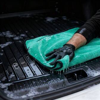 1400GSM Coral Fleece Deluxe Car Wash Microfiber Towel Plush Cleaning Drying Cloth Car Care Cloth Detailing Polishing