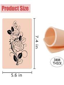 空白纹身练习皮、双面纹身练习皮、假皮纹身和微边眉毛练习皮纹身产品，适合初学者和经验丰富的纹身师。 - 彩色 - 查看 8