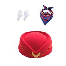 涤纶飞机主题派对服装配饰套装,适合化装舞会、派对、日常穿着、万圣节、圣诞节、角色扮演、节日派对等场合。 - 彩色 - 查看 5