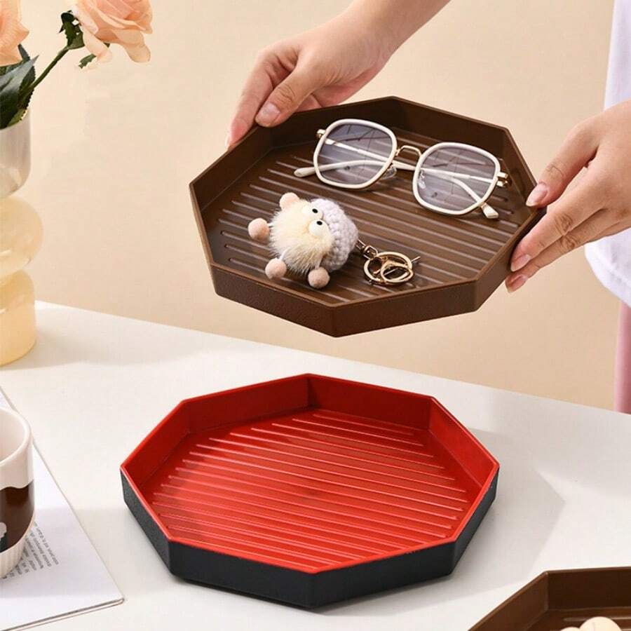 玄关收纳架，桌面收纳架，塑料化妆品收纳托盘