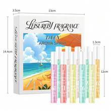 10件/5件/1件裝禮盒裝巴西香氛室內噴霧，限量版便攜持久芳療噴霧，天然清新迷人香氛空氣清新劑，含 Janeiro 香草椰子花果柑橘木質水生海洋香調 - 多種香型 - 查看 9