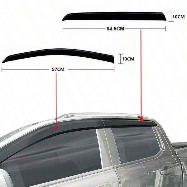 Weather Shields For  Ranger Accessories Next Gen 2022 2023 2024 2025 Dual Cab, Window Visors Weathershield...