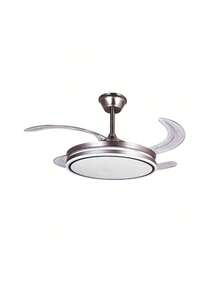 Avant High-End Ceiling Fan With Light, Large And Small Sizes 109 Cm / 50 Cm And 90 Cm / 40 Cm, 6 Speeds, Quiet, DC Motor, Retractable Blades, Dimmable LED Light From 2700K To 6500K, Remote Controls, Summer/Winter Function, Memory, Energy Efficiency Class C - CALIMA PLATA GRANDE 109CM/50CM - View 5
