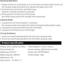 Wireless Cool Mist Room Air Humidifier, 1200mAh Portable Soundwave Technology Bedroom Diffuser, Air Moisturizer, Bedroom Humidifier, Compact Design, Lightweight Mist Maker, Efficient Humidifier, Quiet Operation, Portable Humidifier, Soundwave Technology Humidifier, Bedroom Essentials, Office Workers
