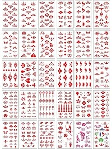 タトゥーシール ボディーシール 防水 TATTOO 30枚セット カラフルシール カラフルハート ワンポイント 007 - 赤の紋章 - チェックする 2