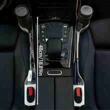 Car Seat Gap Organizer - Front Seat Multi-Function Storage Box With Cup Holder, Phone Slot And Pen Slot, Ergonomic Design + Durable Plastic Material, Efficient Use Of Gap Space