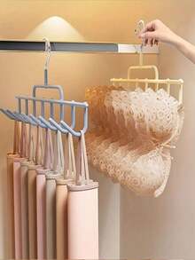 Half-Piece Hat Rack, Space-Saving Wardrobe Hat Organizer - Can Hold Up To 8 Hats, Versatile Hanging Hat Display Stand, Also Suitable For Storing Belts, Ties, Scarves, Vests, Hats, Bras, Shoes, Dresses, Pants, Jeans, Boots, And Skirts. Ideal For Use In Dormitories/Bedrooms, Bathrooms, Wardrobes, Closets, And At Home. - Multicolor - View 3