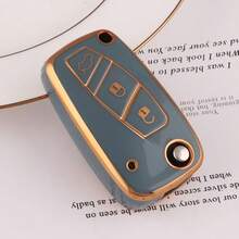 TPU汽车钥匙套，耐用钥匙扣保护套，适用于菲亚特熊猫、Stilo、Punto、Doblo、Grande、Bravo、500、Ducato、Minibus等车型，优质材料 - 均碼 - 查看 13