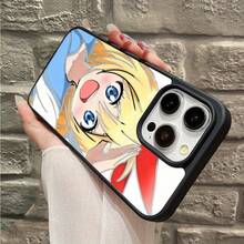 Funda de teléfono con patrón de chica anime para iPhone 16, linda XR Premium 15PRO, funda anti-caída 14, funda estética 11PRO, fundas transparentes 12, funda con borde esmerilado XS, funda de carga inalámbrica magnética 13MINI, funda a prueba de golpes 16PROMAX/11PROMAX/15PLUS/16PRO/14PLUS/13/14PROMAX/12PRO/15PROMAX/15/12PROMAX/16/13PRO/16PLUS/13PROMAX/14PRO/XSMAX/12MINI - Negro - Ver 2