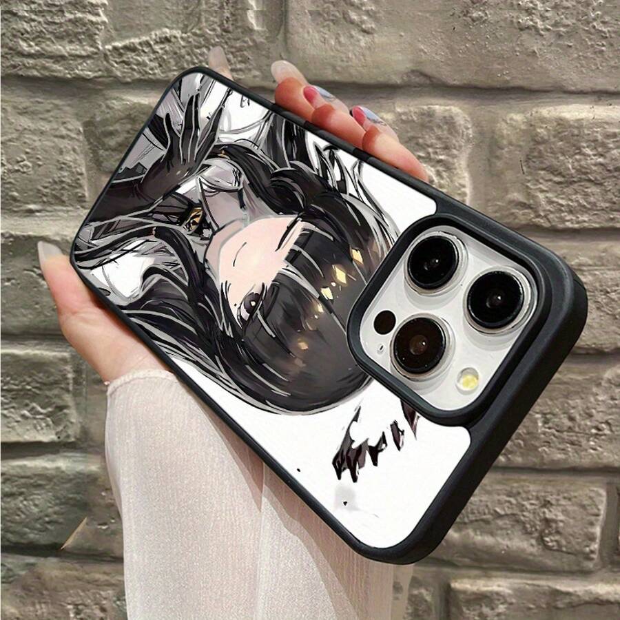 Funda de teléfono con patrón de chica anime para iPhone 16, borde esmerilado, 15PLUS Premium, 12PROMAX, funda de carga inalámbrica magnética linda 16PRO, funda de teléfono 13MINI, estética 11PROMAX, 13PRO anti-caída, 12 fundas transparentes, 11 a prueba de golpes XSMAX/16PLUS/16PROMAX/16/13/12PRO/15PROMAX/14PLUS/14/11PRO/15PRO/XS/15/12MINI/14PRO/XR/14PROMAX/13PROMAX - Blanco - Ver 1