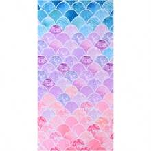 TYUI Little Mermaid Beach Towel 30 X 60 Soft Microfiber Quick Dry Absorbent Sand Free Lightweight For Girls Women Ideal For Pool Travel Bath Perfect Mermaid Gifts - Khăn tắm biển MermaidSquama - Xem 1
