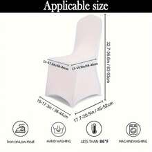 10pcs Spandex Dining Room Party Elastic Chair Covers, Pet Friendly, Suitable For Wedding, Banquet, Birthday And Party Decoration (Chairs Not Included) - Multicolor - View 5