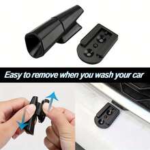 2个装超声波汽车动物驱避器 - 风力驱动鹿哨，带格栅安装支架，无需电池，防止车辆和摩托车与野生动物碰撞 - 彩色 - 查看 7