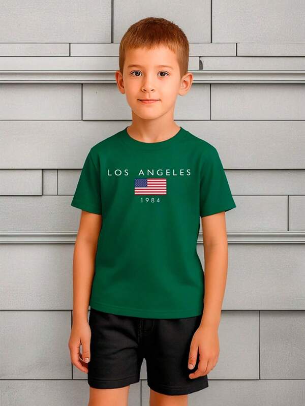 Kit Infantil Camiseta+short Premium Kids Los Angeles