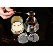 Vietnamese Coffee Set. Also Known As A Vietnamese Coffee Maker Or Press 8oz. Insert. Multiple Sizes And Quantities Available - 1 + X-small (4 Oz) - View 6