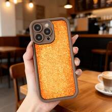 Funda de teléfono con textura de corcho naranja para iPhone diseño elegante y resistente ideal para uso diario en cafeterías y espacios urbanos Aplicable a los teléfonos de la serie Apple y Galaxy - Burdeos - Ver 5