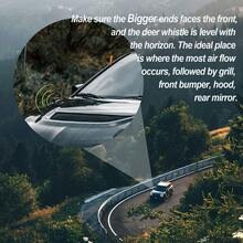 2个装超声波汽车动物驱避器 - 风力驱动鹿哨，带格栅安装支架，无需电池，防止车辆和摩托车与野生动物碰撞 - 彩色 - 查看 8